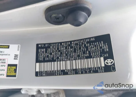 2021 Toyota Corolla Le z USA, uszkodzony, nr VIN 5YFEPMAE0MP192244